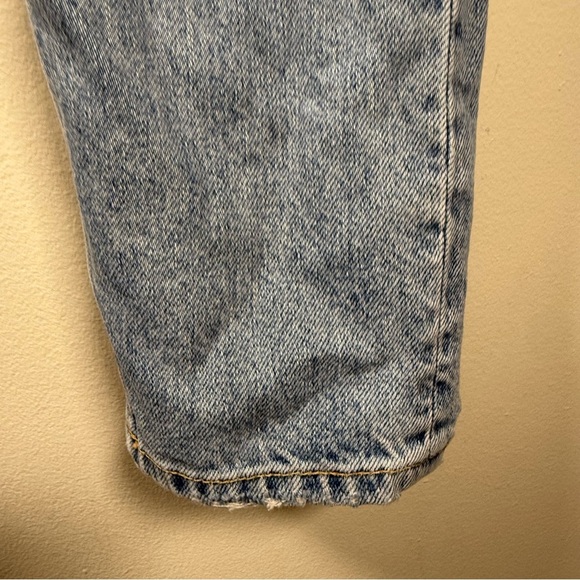 Bershka Slim Boyfriend Light Wash Distressed Jeans Size 2 - Picture 6 of 10
